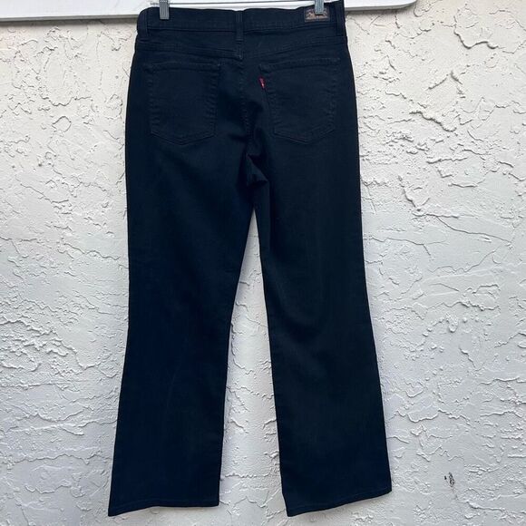 Levi's Strauss Jeans Women's Size 14 Black Perfectly Slimming Boot Cut 512 - Picture 5 of 13